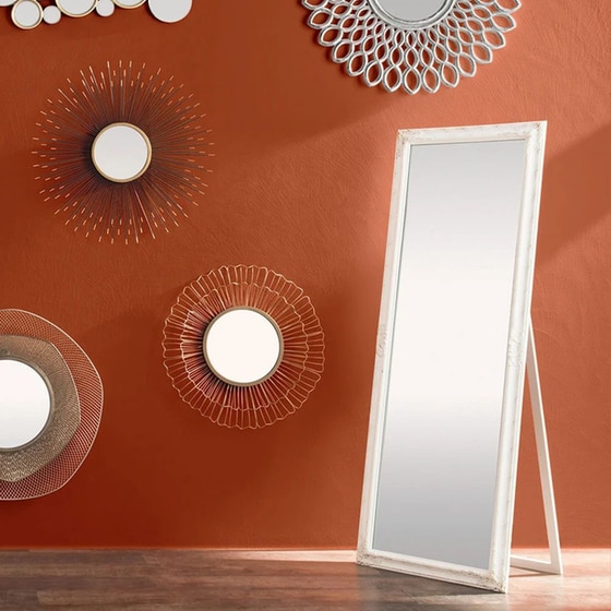 Καθρέπτης Δαπέδου Spitishop A-s Stand 182062 Ξύλινο 62x2.8x172cm - Λευκό image 1
