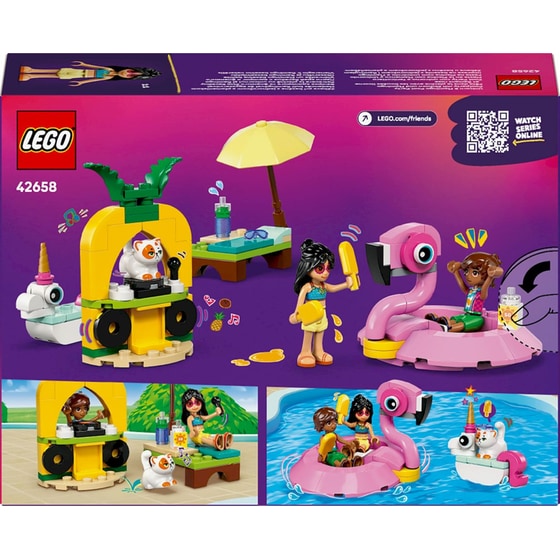 LEGO® Friends Unicorn & Flamingo Pool Party (42658) image 3