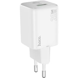 Φορτιστής Πρίζας Hoco N41 Almighty USB-A/USB-C 20W - White