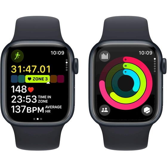 Apple Watch Series 9 Aluminium Midnight GPS 41mm - Midnight Loop Small/Medium image 7