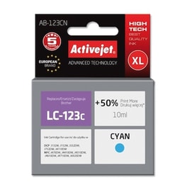 Συμβατό Brother Lc123c Κυανό Μελάνι Εκτυπωτή lc121c