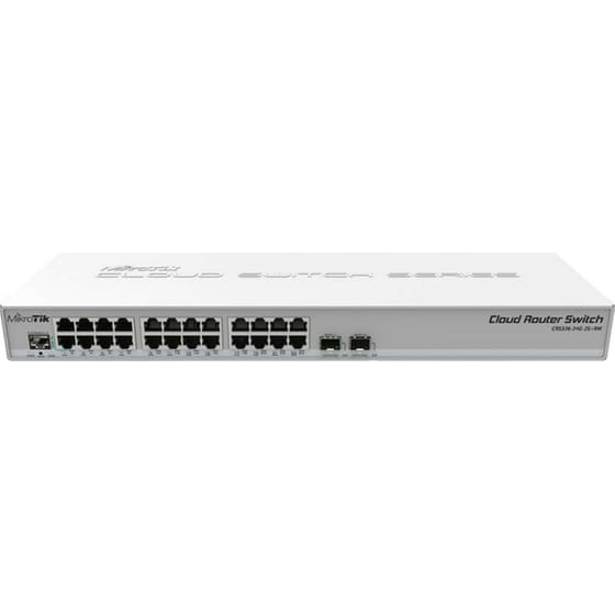 MikroTik CRS326-24G-2S+RM Network Switch Managed L2 with 24 Gigabit Ethernet Ports (1 Gbps) and 2 SFP Ports image 0