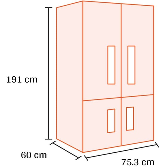 MIDEA MDRM587BIE70 Total No Frost 426 Lt Μαύρο Ψυγείο Ντουλάπα image 1