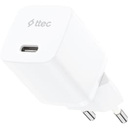 Φορτιστής Πρίζας TTEC 2SCG20B 20W USB-C - Λευκό