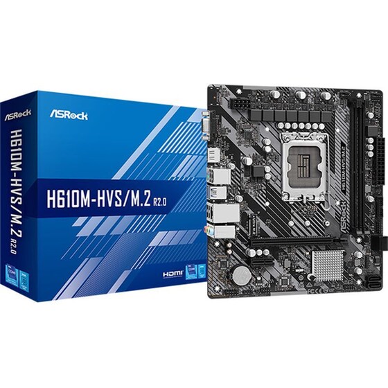 Asrock H610M-HVS/M.2 R2.0 Intel H610 Micro ATX με Socket Intel 1700 image 4