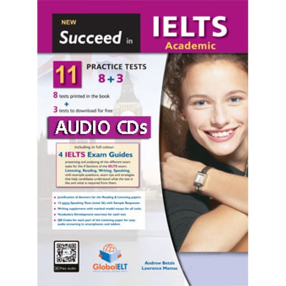 New Succeed in IELTS Academic 11 Practice Tests: Audio CD's (4) (ΠΡΟΣΟΧΗ Μόνο ακουστικό Υλικό) image 0