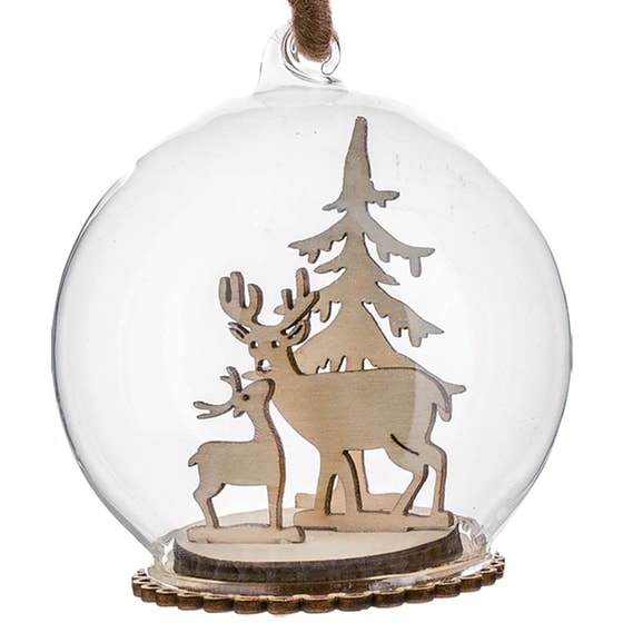 Χριστουγεννιάτικο Στολίδι Spitishop A-s Glass Ball 137830d Γυάλινο 1 Τμχ - Μπάλα image 1