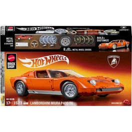 Αυτοκίνητο Mattel Hot Wheels Brick Shop: Elite Series - Lamborghini '71 Miura P400 SV