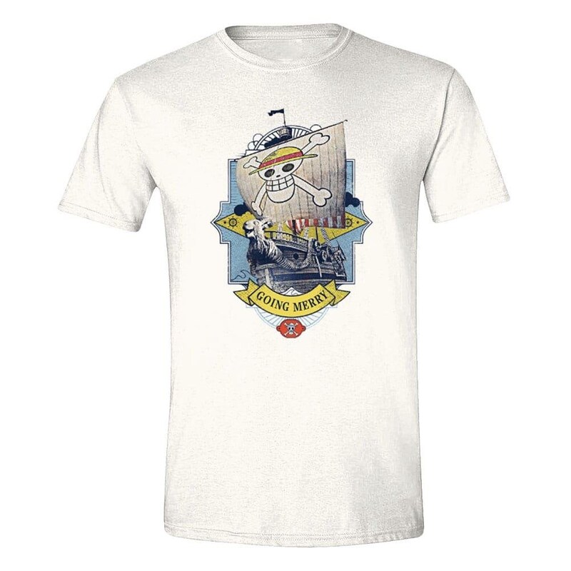 T-shirt One Piece Going Merry Vintage - Λευκό