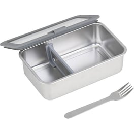 Φαγητοδοχείο Estia Ανοξείδωτο 1250ml Με Χωρίσματα & Πιρούνι (Σετ)