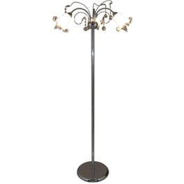 Φωτιστικό Δαπέδου Homelighting από Μέταλλο/Γυαλί 58x58x160 cm - Ασημί