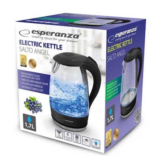 ESPERANZA Salto Angel EKK011K 2200 W 1.7 L Μαύρο Βραστήρας image 2