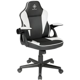 Gaming Καρέκλα Deltaco Junior DC120W από Τεχνητό Δέρμα - Μαύρη/Λευκή