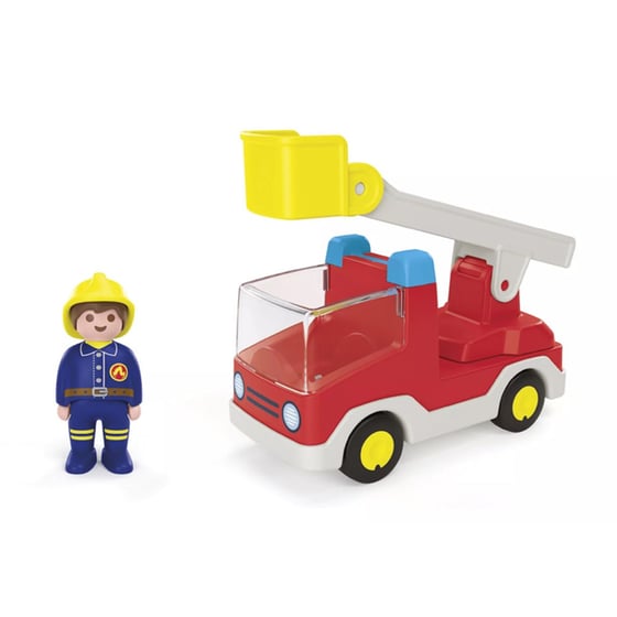 PLAYMOBIL® Junior Πυροσβέστης με κλιμακοφόρο όχημα (71683) image 2