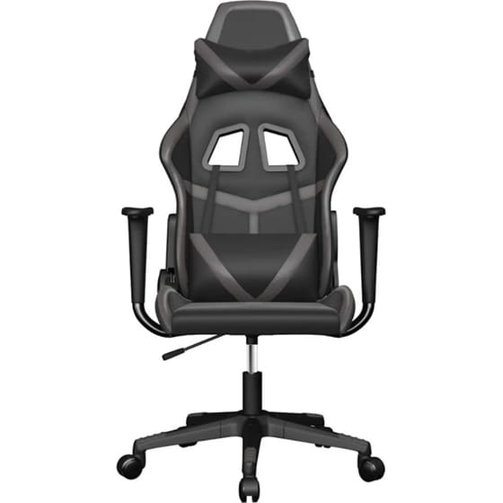 Καρέκλα Gaming VIDAXL 345427 με Ρυθμιζόμενα Μπράτσα από Τεχνητό Δέρμα - Μαύρο image 2