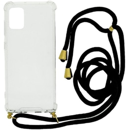 Θήκη Samsung Galaxy A21s - Ancus Crossbody με Κορδόνι - Transparent