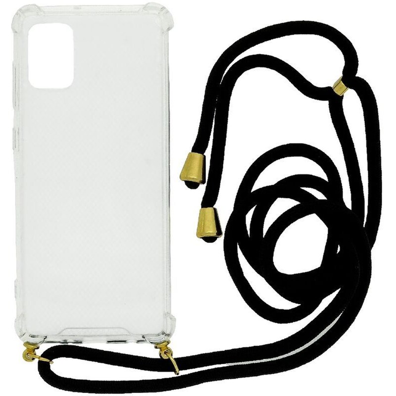 Θήκη Samsung Galaxy A21s - Ancus Crossbody με Κορδόνι - Transparent
