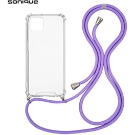 Θήκη Apple iPhone 11 - Sonique με Κορδόνι Armor Clear - Λιλά