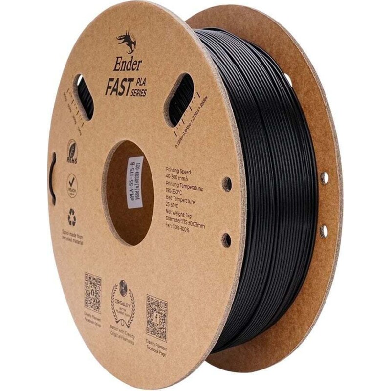 Creality Νήμα 3D Εκτυπωτή PLA 1.75mm 1kg - Μαύρο