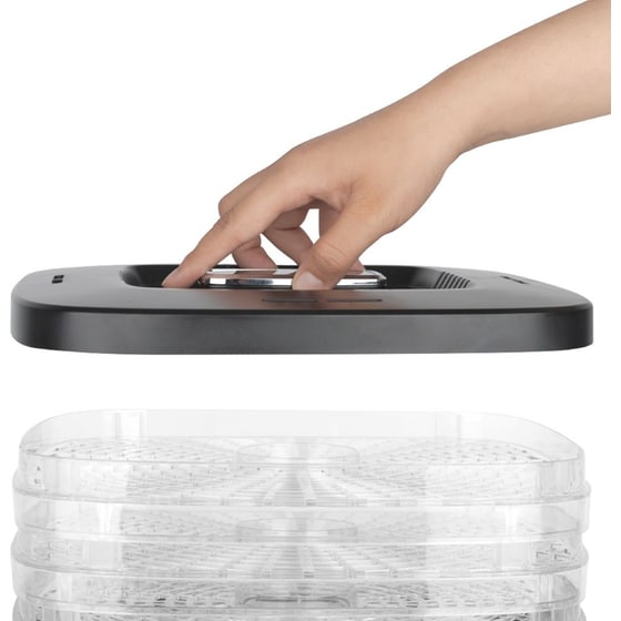 Αποξηραντής Τροφίμων LEXICAL LFD-3801 240 W Ασημί/Μαύρο image 4