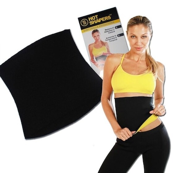Ζώνη Εφίδρωσης & Αδυνατίσματος Hot Belt Large  - Μαύρο image 0