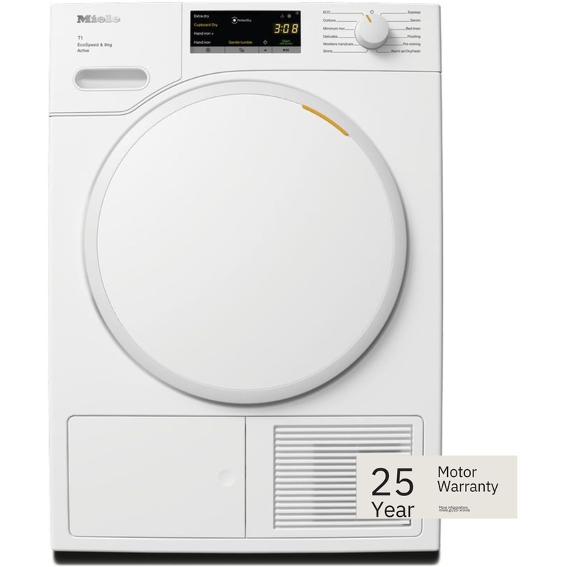 MIELE TWA520WP Active 8 kg με Αντλία Θερμότητας Λευκό Στεγνωτήριο Ρούχων