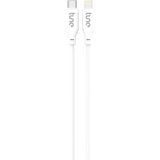 Καλώδιο Φόρτισης Tune TechFlex USB-C σε Lightning 1.5m - White image 0