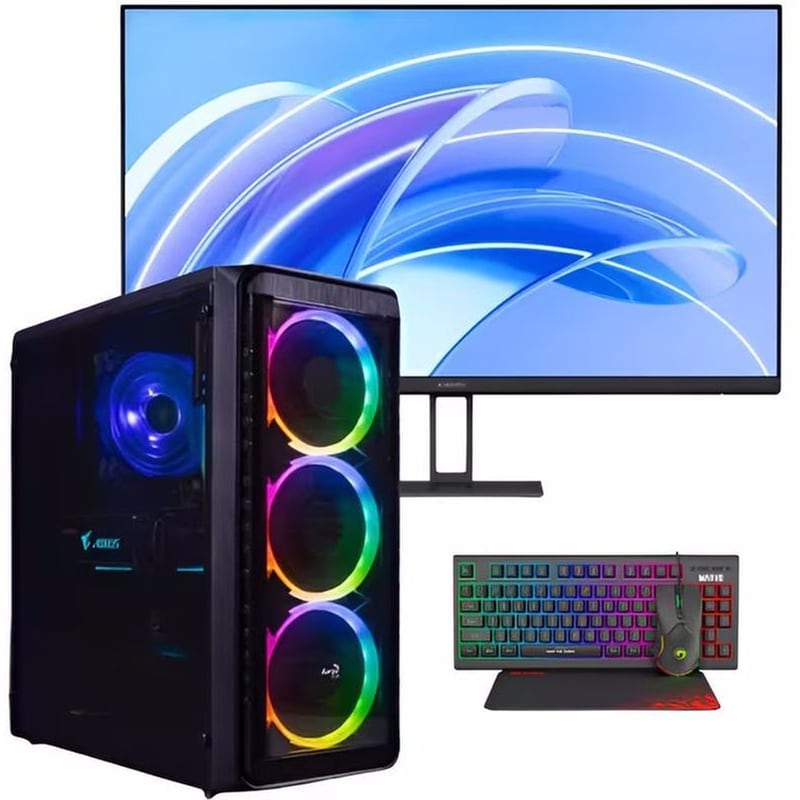 VENGEANCE Desktop Vengeance 69i AI Edition (Ryzen-5-8600G/16GB/480GB SSD/Radeon Vega Graphics/No Os Gaming Pc + Xiaomi A27i Monitor 27″ FHD IPS)