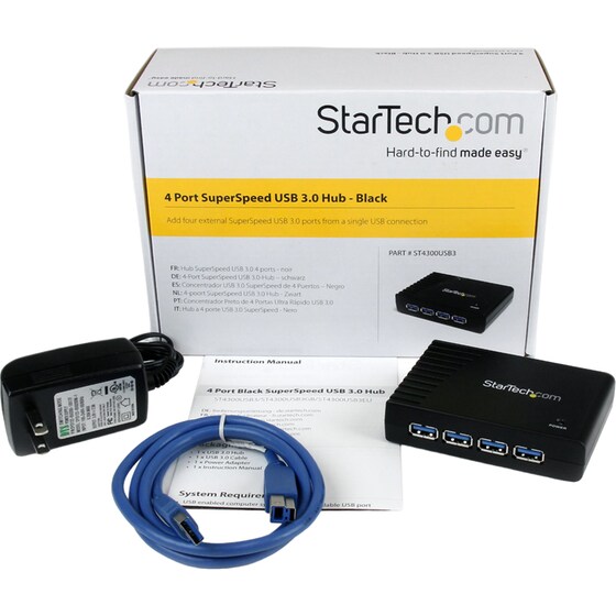 StarTech.com ST4300USB3 USB Hub 4-Port USB 3.0 συμβατό με USB-A image 3
