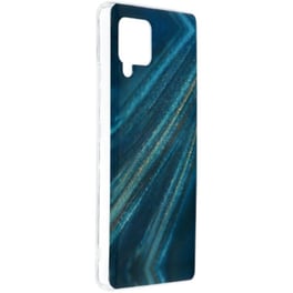 Θήκη Σιλικόνης Με Σχέδιο Μαρμάρου Μπλε Marble Stone (samsung A02s) + Δωρο Touchpen