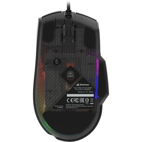 Sharkoon Sgm35 Rgb Gaming Ποντίκι 6400 Dpi Μαύρο (sgm35bk) (shrsgm35bk) image 8