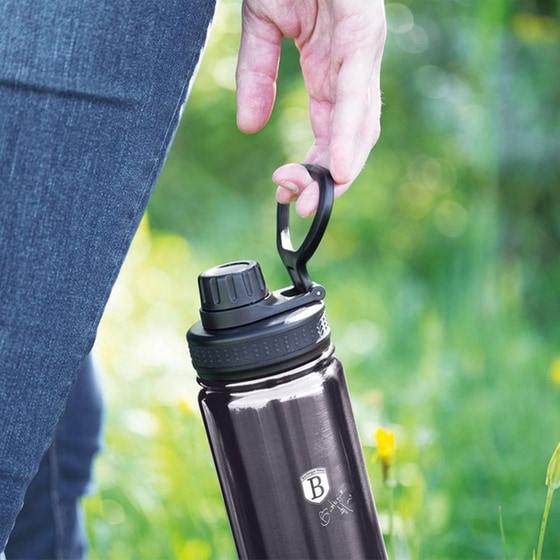 Μπουκάλι Θερμός Berlinger Haus Line Carbon Pro Edition Ανοξείδωτο Μαύρο 540ml image 6