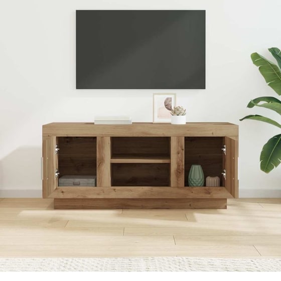 Έπιπλο Τηλεόρασης VidaXL 102 x 35 x 45 cm - Artisan Δρυς image 3