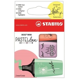 Μαρκαδόροι Boss Mini Pastellove 07/03-47 (3 Τεμάχια)