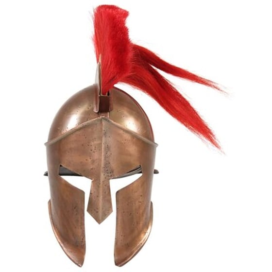 Vidaxl Κράνος Πολεμιστή Αρχαιοελληνικό Ρέπλικα Αντικέ Χρώμα Χαλκού image 2