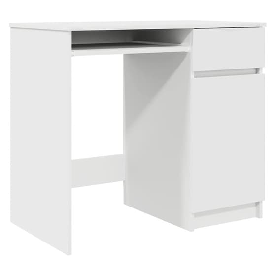 Γραφείο VidaXL από Επεξεργασμένο Ξύλο 86x49x76 cm - Λευκό image 0