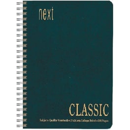 Τετράδιο Σπιράλ NEXT Α4 2 Θεμάτων Πράσινο (1 Τεμάχιο)