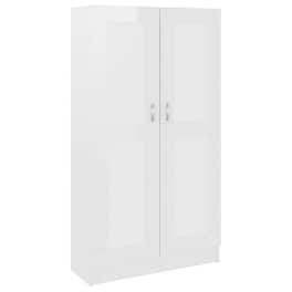 Ντουλάπα Γραφείου VidaXL από Μοριοσανίδα 82.5x30.5x150 cm - Γυαλιστερό Λευκό