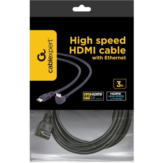 Καλώδιο Cablexpert HDMI High Speed 2.0 Male-Angled Male - 3m image 3