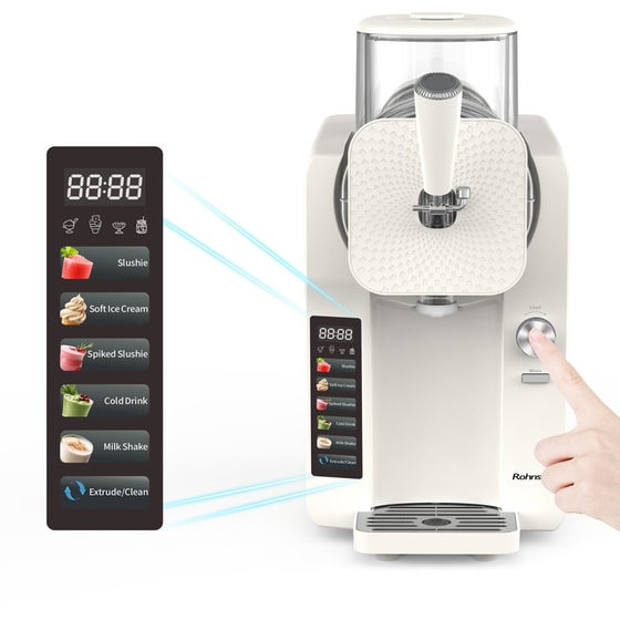 Παγωτομηχανή ROHNSON R5650 Soft n Serve 2150 W Λευκό image 7