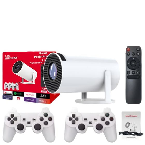 Gaming Projector M300 Max με Δύο Χειριστήρια - Λευκό image 2