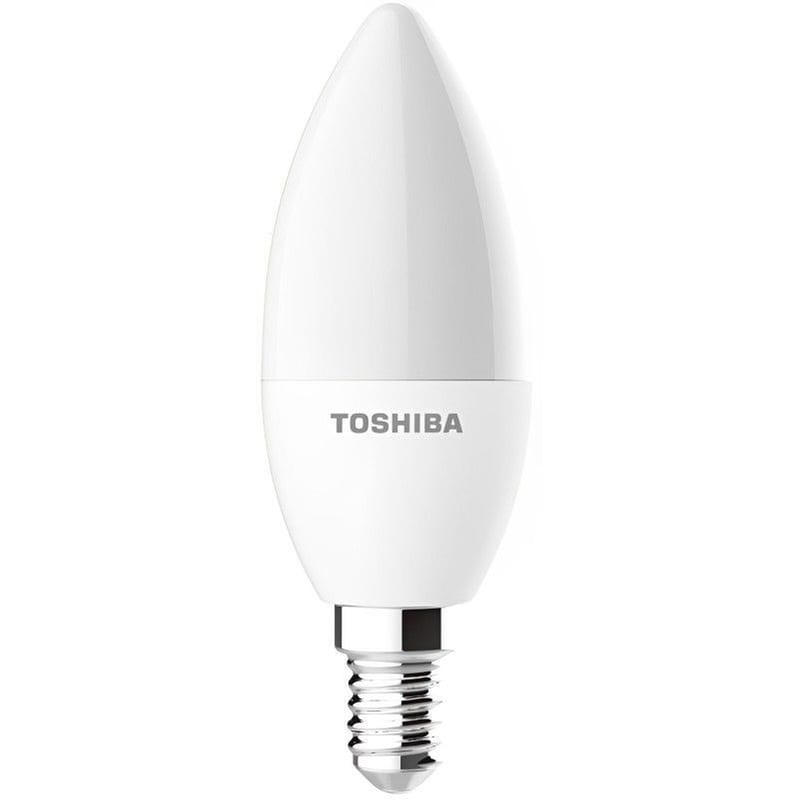 TOSHIBA Λάμπες LED Toshiba C35 E14 5W 3000K 3Τμχ - Θερμό Λευκό