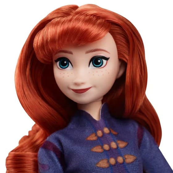 Κούκλα Mattel Disney Frozen Ice-Skating Anna Fashion With Skates & Shoes Winter Festival image 4