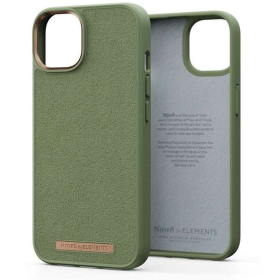 Θήκη Apple iPhone 15 Pro Max - Njord Suede MagSafe Case - Olive image 0