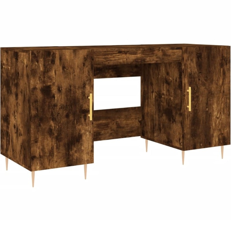 Γραφείο VidaXL από Επεξεργασμένο Ξύλο 140x50x75 cm - Καπνιστή Δρυς
