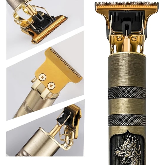 Κουρευτική Μηχανή Kemei ΚΜ-1974C Χρυσό image 3