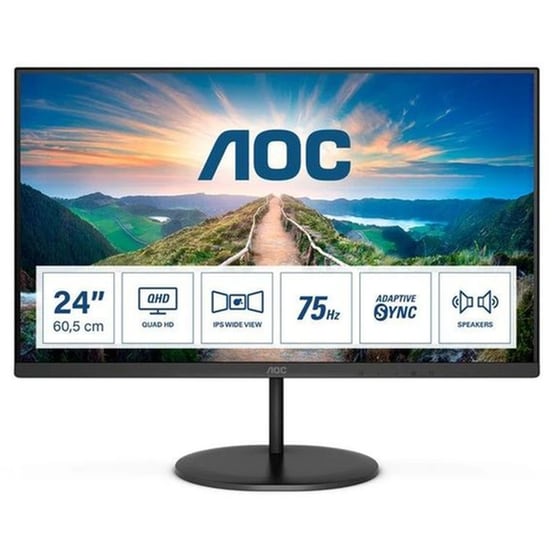 AOC V4 Q24V4EA Monitor 23.8" QHD IPS Flat 75Hz 4ms image 1