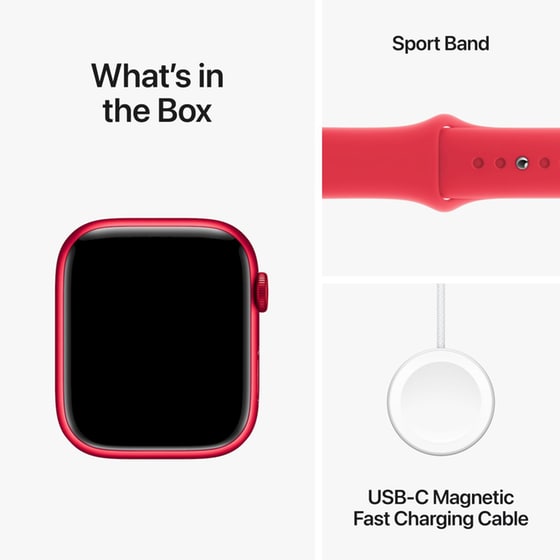Apple Watch Series 9 Aluminium Product(RED) GPS 45mm - Medium/Large - Red image 9
