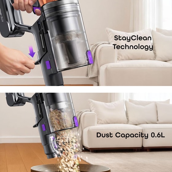 ROHNSON MAMBA M29 25.2 V 0.33 L Γκρι Σκούπα Stick image 12