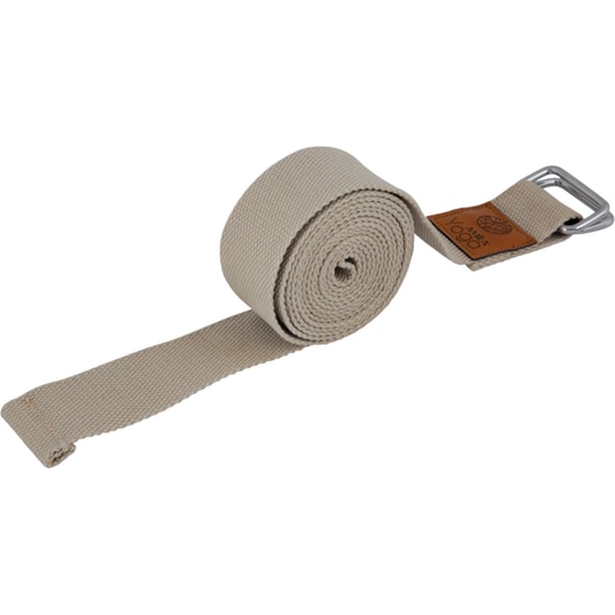 Ζώνη/ Ιμάντας Power Yoga Amila Natural 96835 240x3.8 cm από 100% Οργανικό Βαμβάκι - Μπεζ image 0